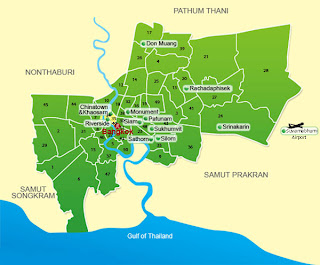 Bangkok Districts Map