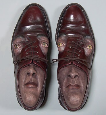 shoes with faces