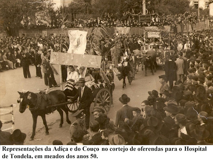 A Freguesia de Mouraz num cortejo em Tondela (anos 50)