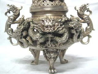 Silver Dragon Incensory, China''Style''