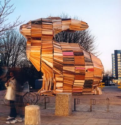 scrap wood bunny: florentijn hofman