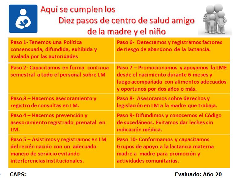 10 PASO PARA LA LACTANCIA MATERNA 10 paso para la lactancia materna: