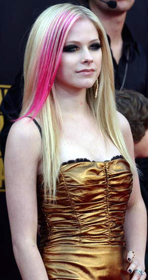 avril lavigne pink highlights