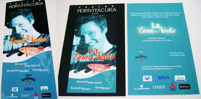 Invitación, flyer, Afiche obra: La Gran Noche