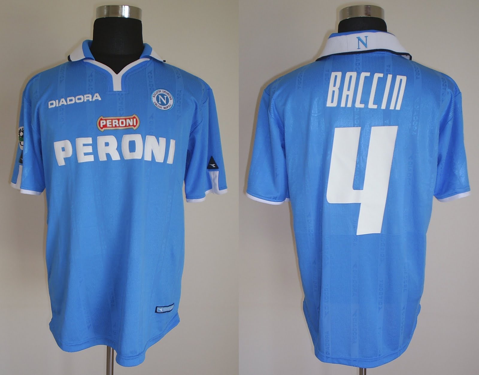 shirt NAPOLI 20012002 IL PRIMO DATABASE DELLE MAGLIE INDOSSATE NEL