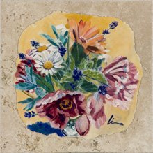 fresco on travertine