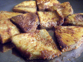 Shallow fried Breadfruit