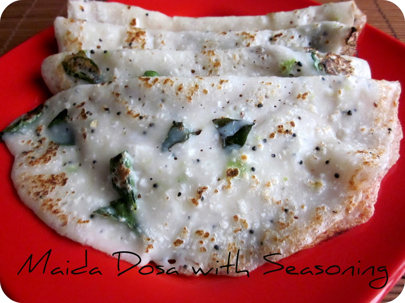 Easycooking Maida Dosa/Crepes with seasoning