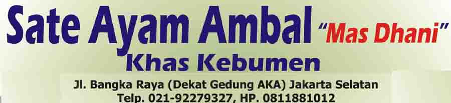 Sate Ambal Mas Dhani