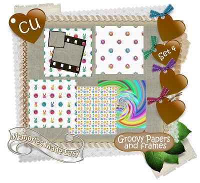 Groovy Baby {Part 1 thru 6} (Memories Made Easy) MME_GroovyPapersFrramesSet4_Preview