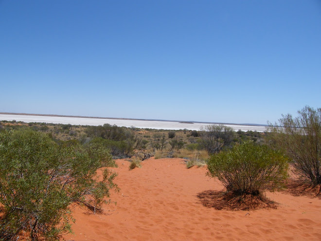 Dried lake outside Yulara