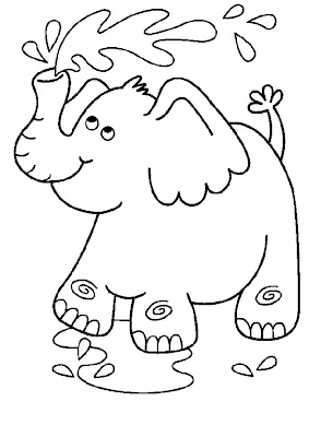 print desenhos desenho de elefante animado para colorir desenhos