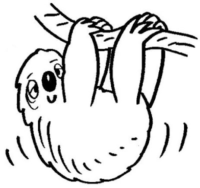 Desenho de bicho preguiça para colorir,animais silvestres para colorir educação para crianças pregui%C3%A7a Desenho de bicho preguiça para colorir,animais silvestres para colorir para crianças