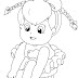 Desenho de bailarina para imprimir e colorir