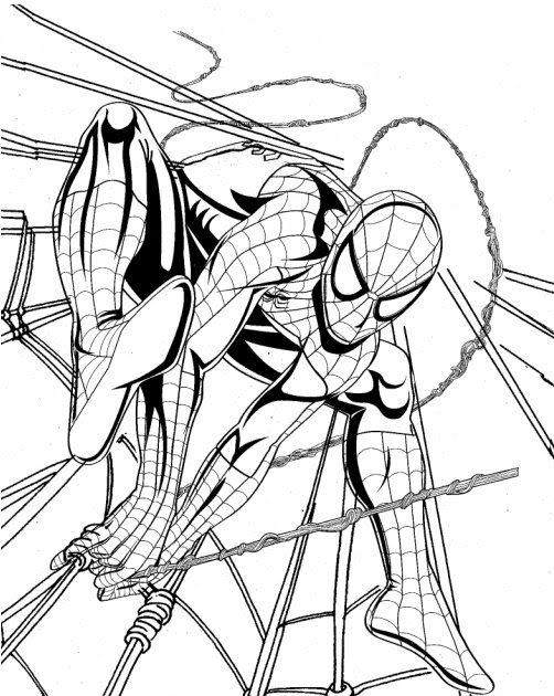 Desenhos do Homem Aranha para Colorir e Imprimir - Muito Fácil