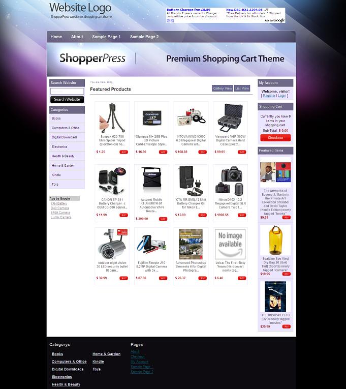 Wordpress + ShopperPress