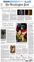 Front page of The Washington Post, 11/30/08