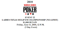 Event No. 22, Ladies Hold'em Championship