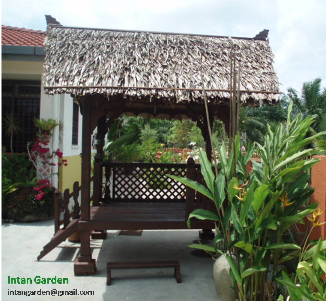Gambar+Wakaf+Kayu Gambar gazebo di bawah berukuran 6ft x 6ft, tinggi tiang 7ft ...