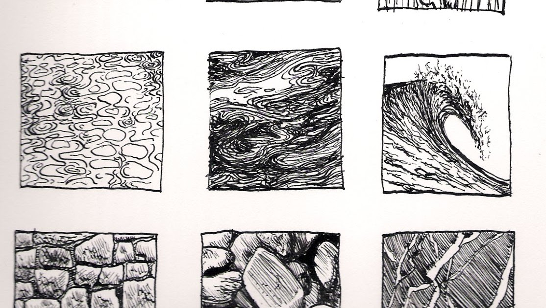 Kinnon Elliott Illustration: Pen and Ink Texture Thumbnails