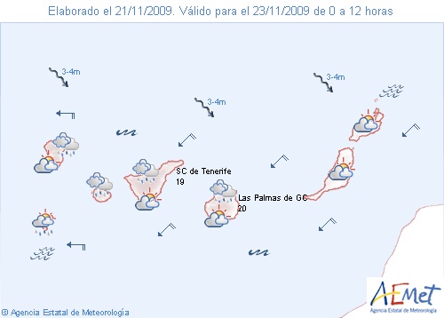 El tiempo en el Archipielago Canario