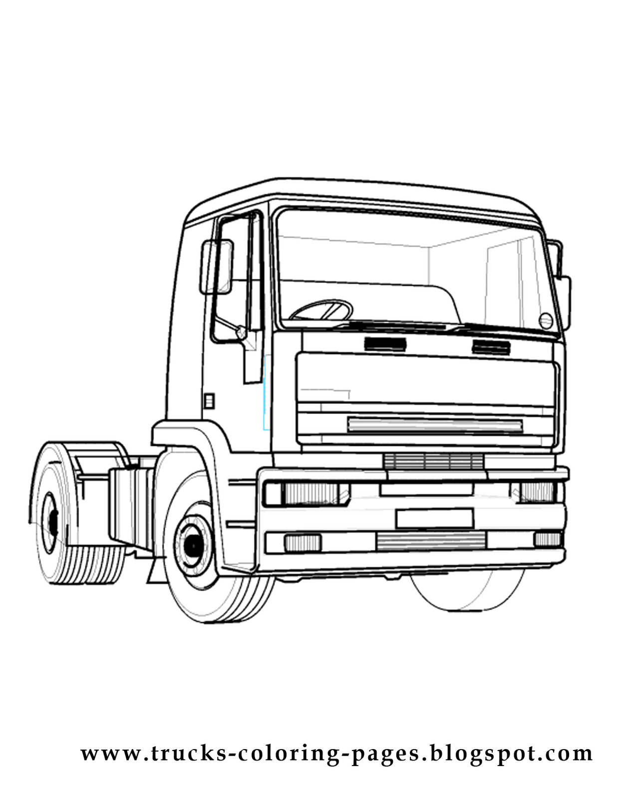 Truck Pictures To Color Truck Pictures To Color