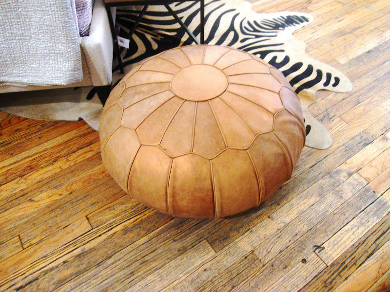 Copper Moroccan style ottoman from Calypso Home