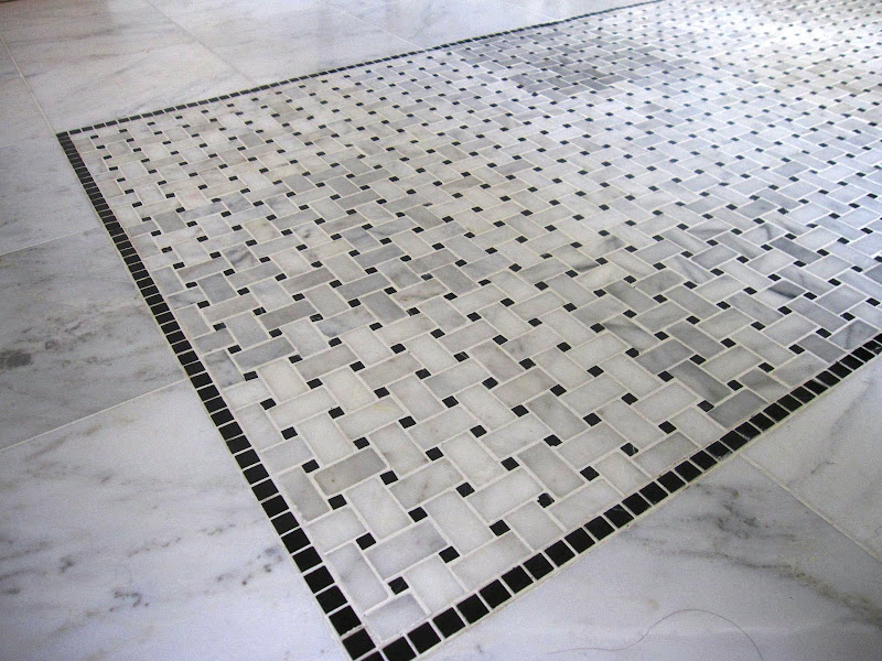 Bathroom Floor Illusion