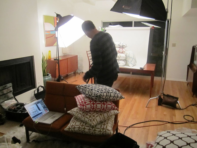COCOCOZY pillow photo shoot