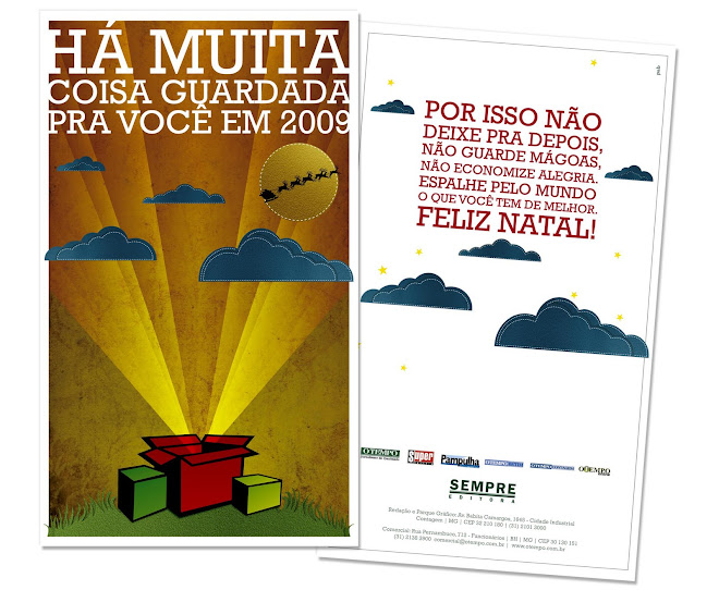 Cartão de Natal 2008 Sempre Editora - Texto Juliana Rosseto