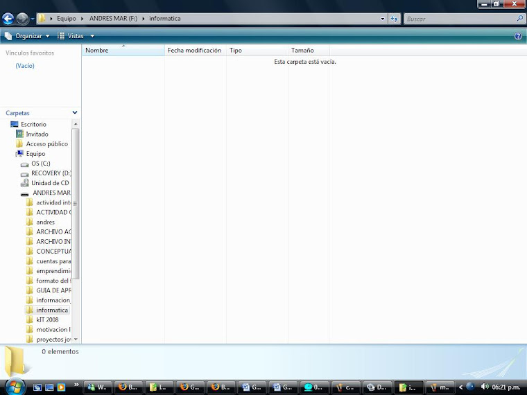 abriendo la nueva carpeta