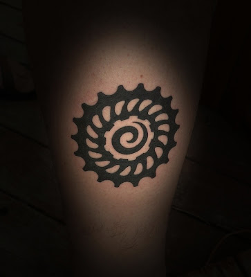 “Here is a pic of my tattoo based on the golden spiral and a nautilus shell. “Here is a pic of my tattoo based on the golden spiral and a nautilus shell.