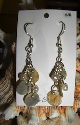 Sterling Silver, fresh water pearls and mussel shells