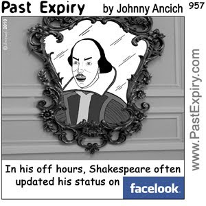 [CARTOON] Facebook Shakespeare.  images, pictures, blog, celebrity, cartoon, Facebook, internet, social networking, spoof.