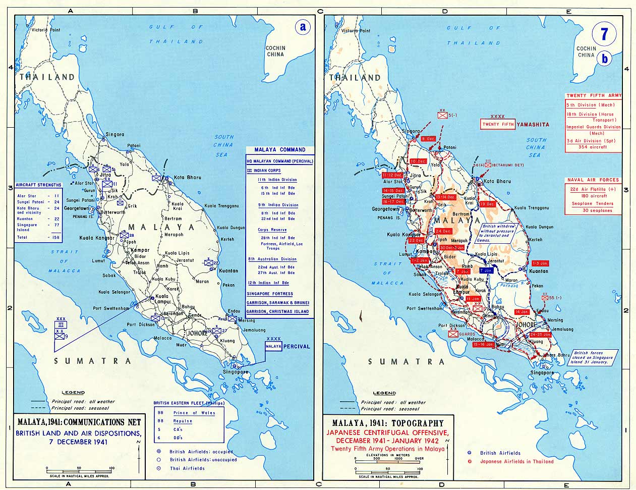 Malaya Command: 8th December 1941 Malaya Command Land Forces in Malaya