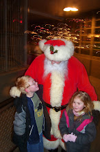 The kids with Santa