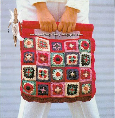 Motifli CANTA modeli Flowers motifs Crochet Bag