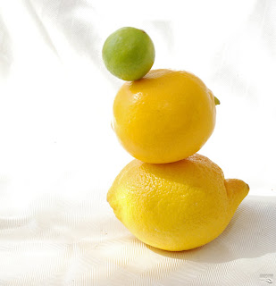 Key lime, Meyer lemon, and Regular lemon