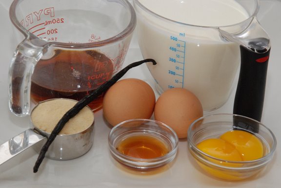 Ingredients for Maple Crème Brûlée