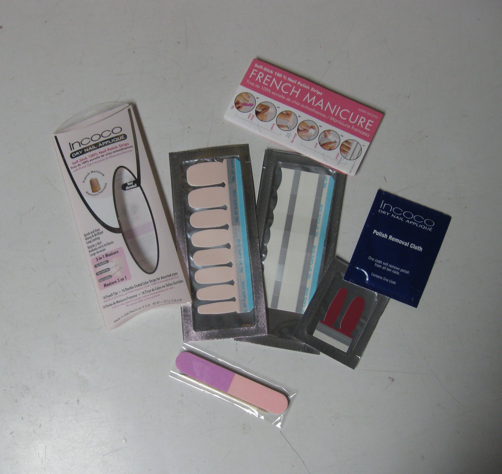 Review Incoco Dry Nail Appliqué SelfStick 100 Nail Polish Stripes