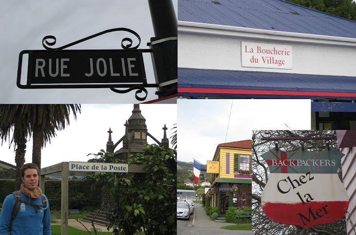 Les traces françaises d'Akaroa (dédicace à Maman pour la place de la Poste)