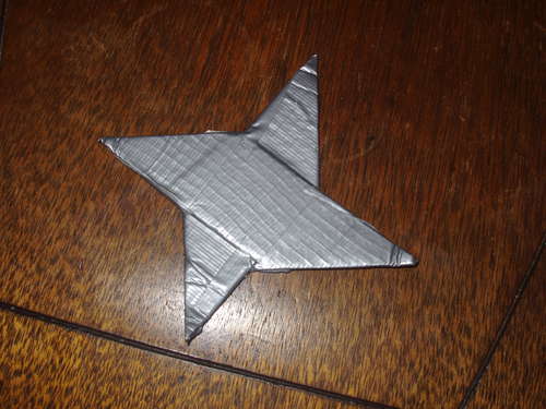 Intro : How to make a duct tape ninja star