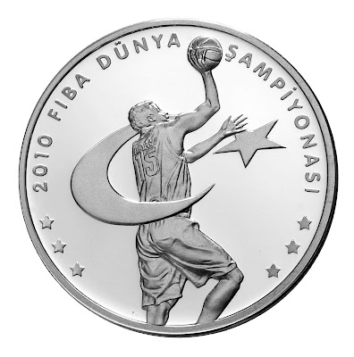 2010 FIBA Hatıra Parası - Ön yüz / Tuğra = Tura yüzü