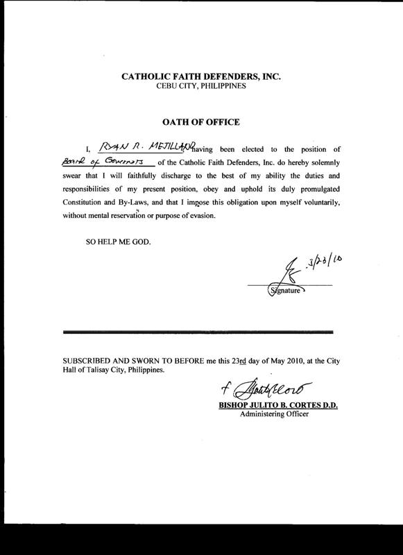 sample oath of office | just b.CAUSE sample oath of office | just b.CAUSE