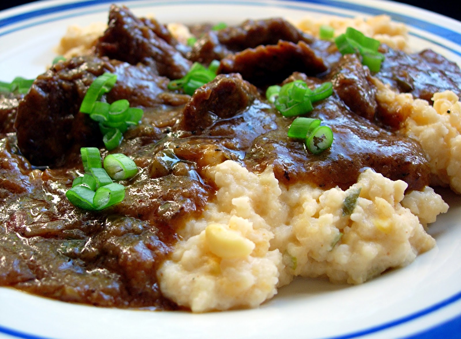 Creole Beef Grillades Recipe — Dishmaps