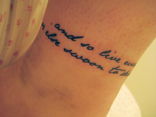 feature a literary tattoo