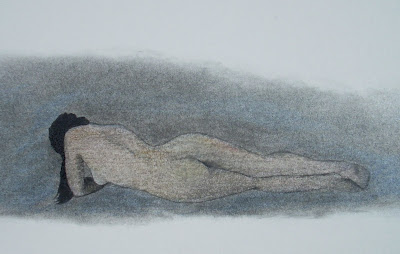 Writing with her finger on the floor, she plotted her revenge against men - by F. Lennox Campello