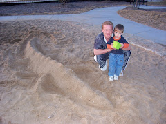 Daddy's Sand Crocodile At The Park