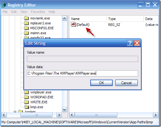 Registry Editor Registry Editor