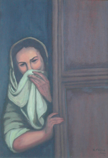 La joven y su dueña Gallegas a la Ventana